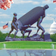 The newly completed memorial on the National Mall, which honors the advertising executives who made the ultimate sacrifice in the Cola War.